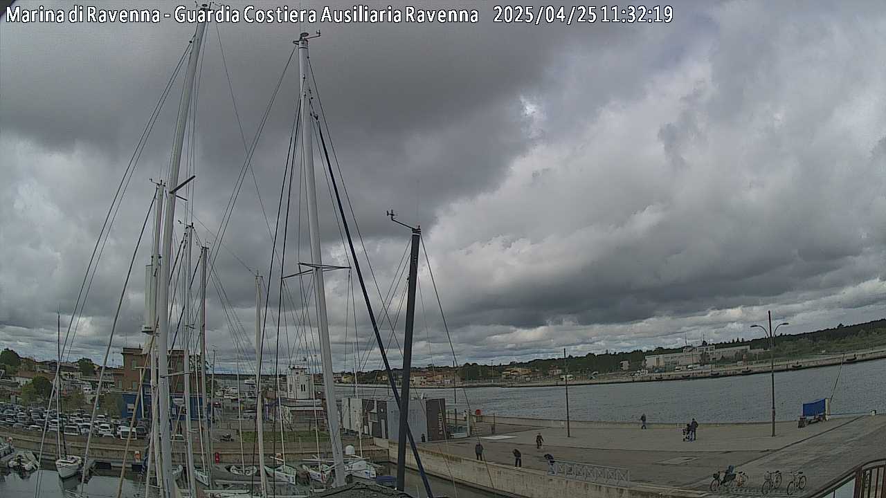 Webcam Marina di Ravenna Molo Dalmazia verso est