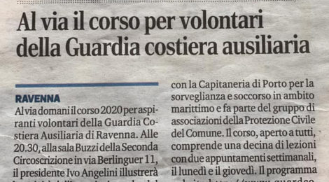 Ore 11:42 02-03-2020 !!!   Rinviata la partenza corso 2020 per Volontari GCA al giorno lunedì 09-03-2020