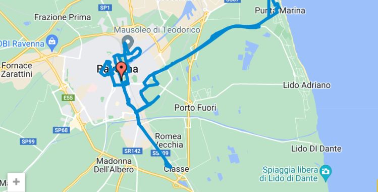 Maratona di Ravenna, Città d’Arte - percorsi