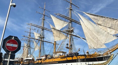 LA GCA NEL CORTEO PER IL SALUTO ALL'AMERIGO VESPUCCI